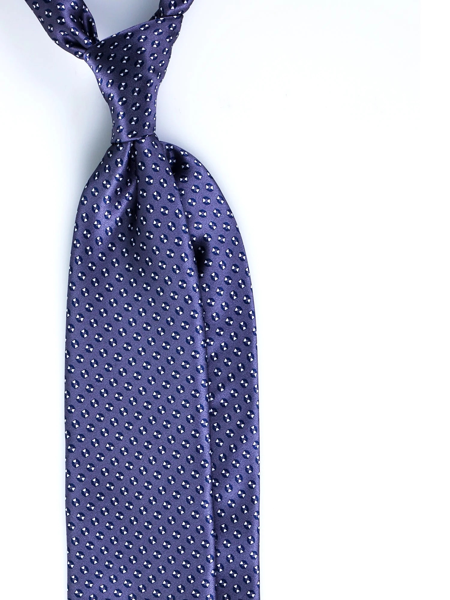 R7 - Dark Grey and Blue Tie - Satin Silk